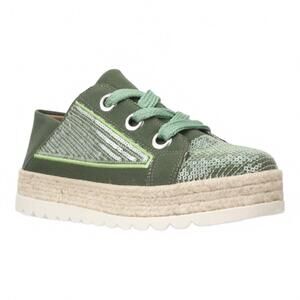 NEW LOVE RIO women's sequence sneakers in green